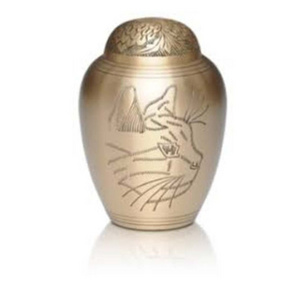 Best Selling wholesale pet urns Brass cremation urns for pet ashes keepsake memorial ceramic pet urn