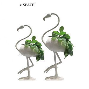 Nordic Animal Planters Large Outdoor Indoor Flower Pot Fiberglass Garden Plant Pots For Hotel Restaurant Decor