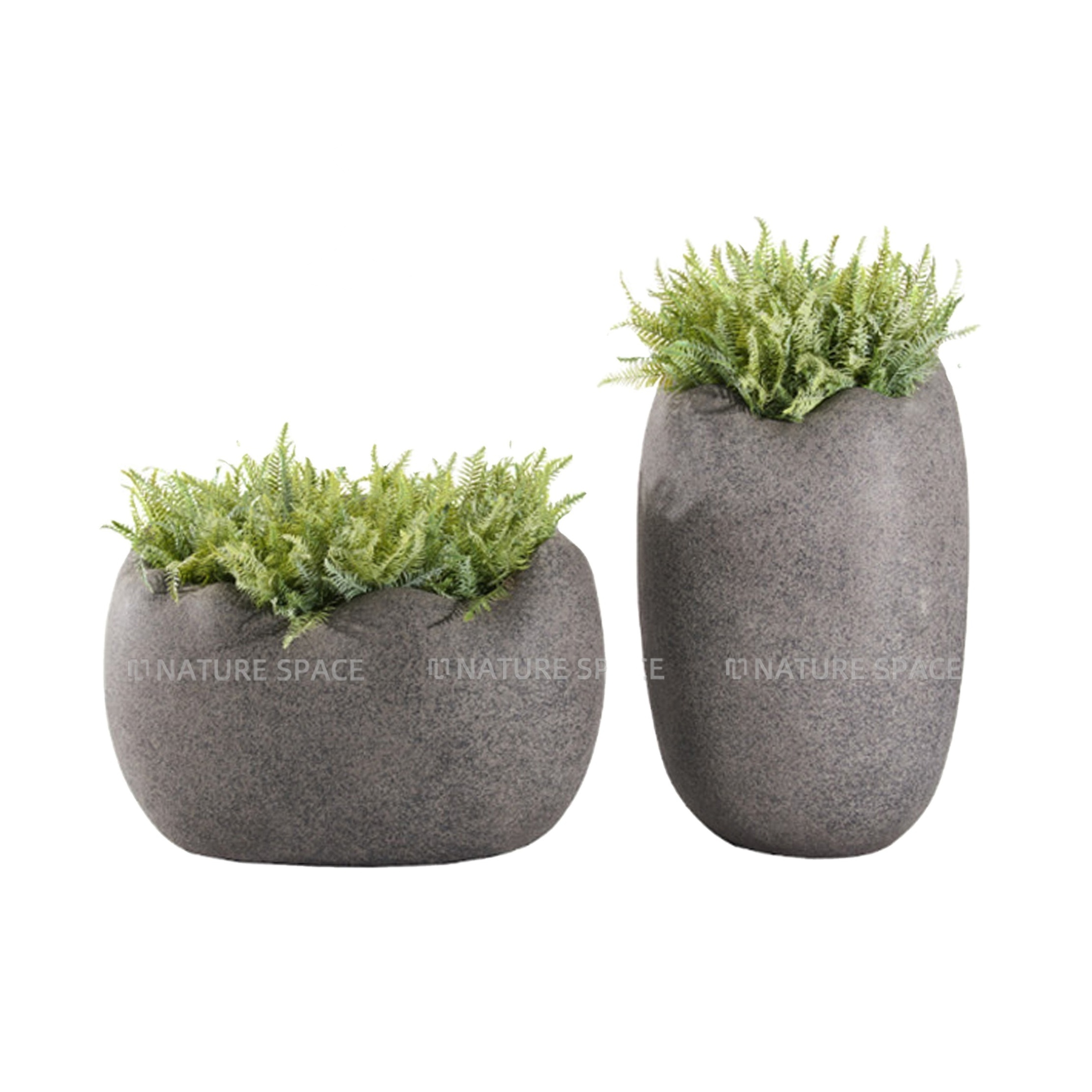 Nordic Garden Country-Style Indoor/Outdoor Fiberglass Planter Floor Shopping Mall Suitable Flower Pot Nursery Decorative