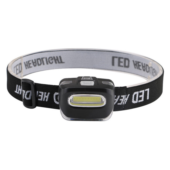 Plastic led head torch lamp Battery operated 180Lumen 3W Running COB Headlamp flashlight