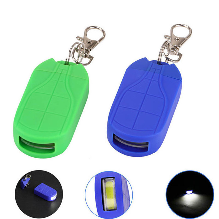 Portable Mini COB LED Keychain Flashlight Magnetic Suction Switch Key Chain Pocket Torch Light Backpack Light