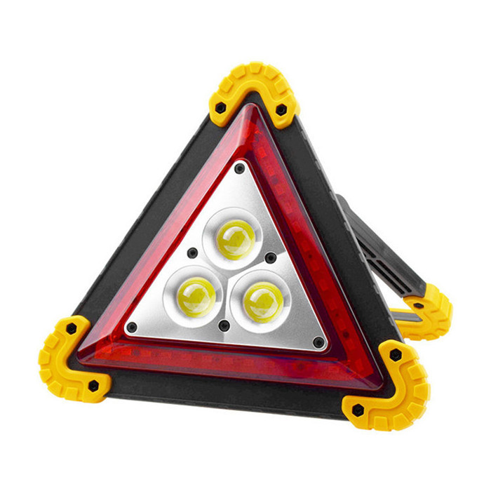 USB Rechargeable Flood COB Work Lamp Portable Flashing Emergency Warning Hazard Triangle work light for Vehicle Car Safety kit