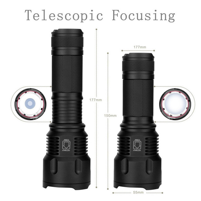 Most powerful Tactical XML T6 LED flashlight 26650 Rechargeable Self defence hunting led torch flashlight