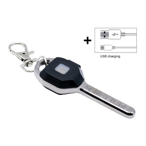 Outdoor portable Mini KeyChain light Micro USB Rechargeable COB Pocket key chain Flashlight