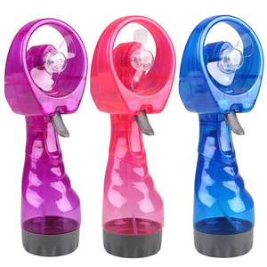 Summer Outdoor Cooling Misting Spray Bottle Fan Personal Portable Handheld Water Spray cool fan for travel