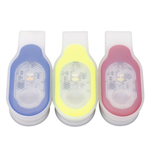 Rechargeable Clip on Magnetic LED Safety Light Silicone Running Lamp with 3 Light Modes for Hiking Dog Walking Running Jogging