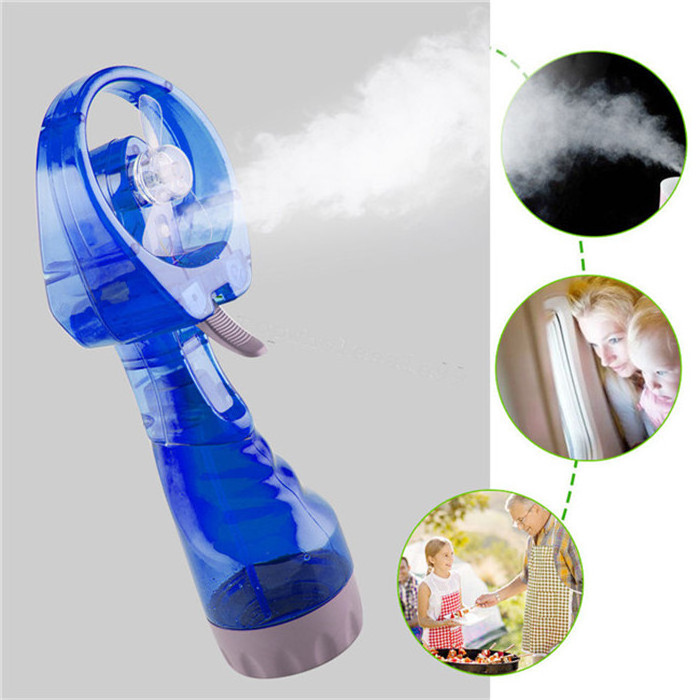 Summer Outdoor Cooling Misting Spray Bottle Fan Personal Portable Handheld Water Spray cool fan for travel