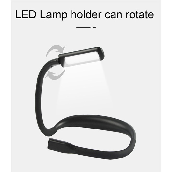 Flexible Led Book Light Eye-friendly LED Book light USB Rechargeable Portable LED Neck Reading Book Light for fishing Reading