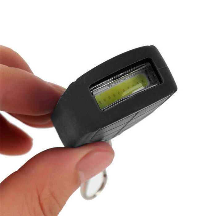 Portable Mini COB LED Keychain Flashlight Magnetic Suction Switch Key Chain Pocket Torch Light Backpack Light