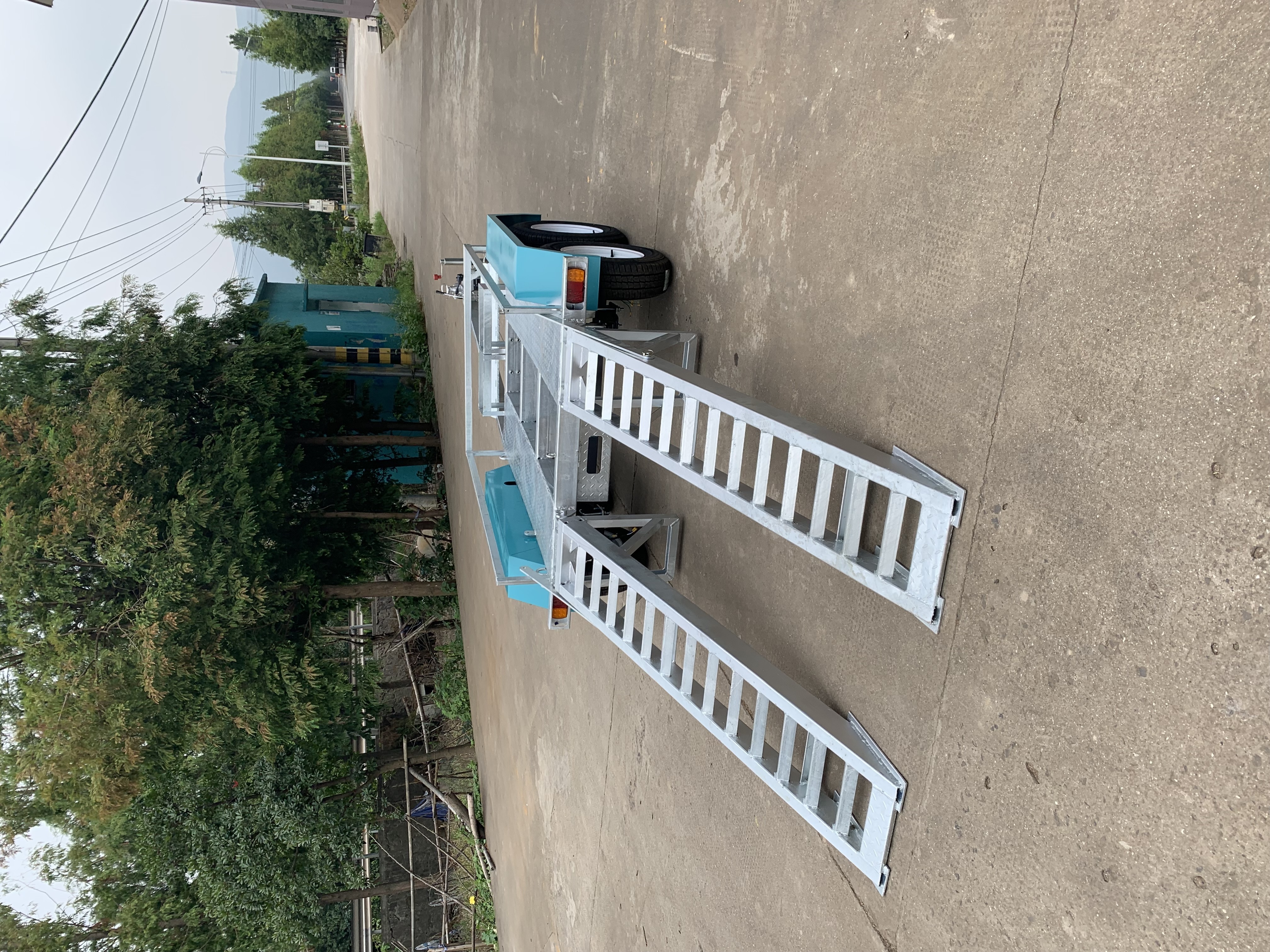 High quality small mini excavator full trailer car trailers with steel