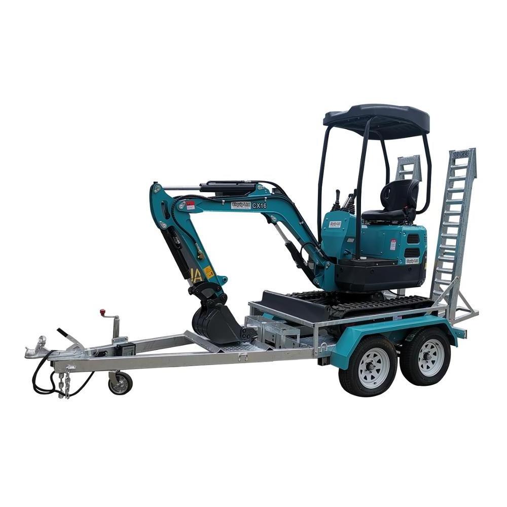 High quality small mini excavator full trailer car trailers with steel