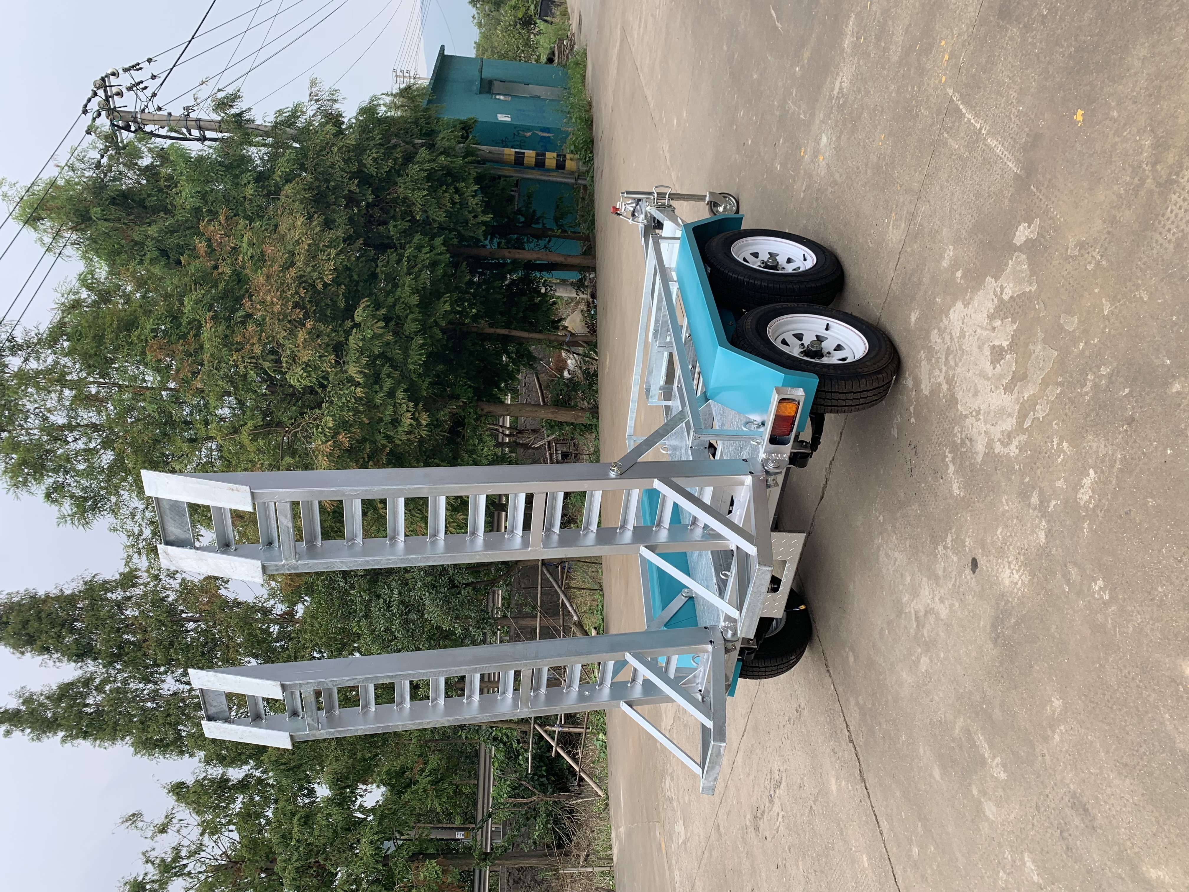 High quality small mini excavator full trailer car trailers with steel