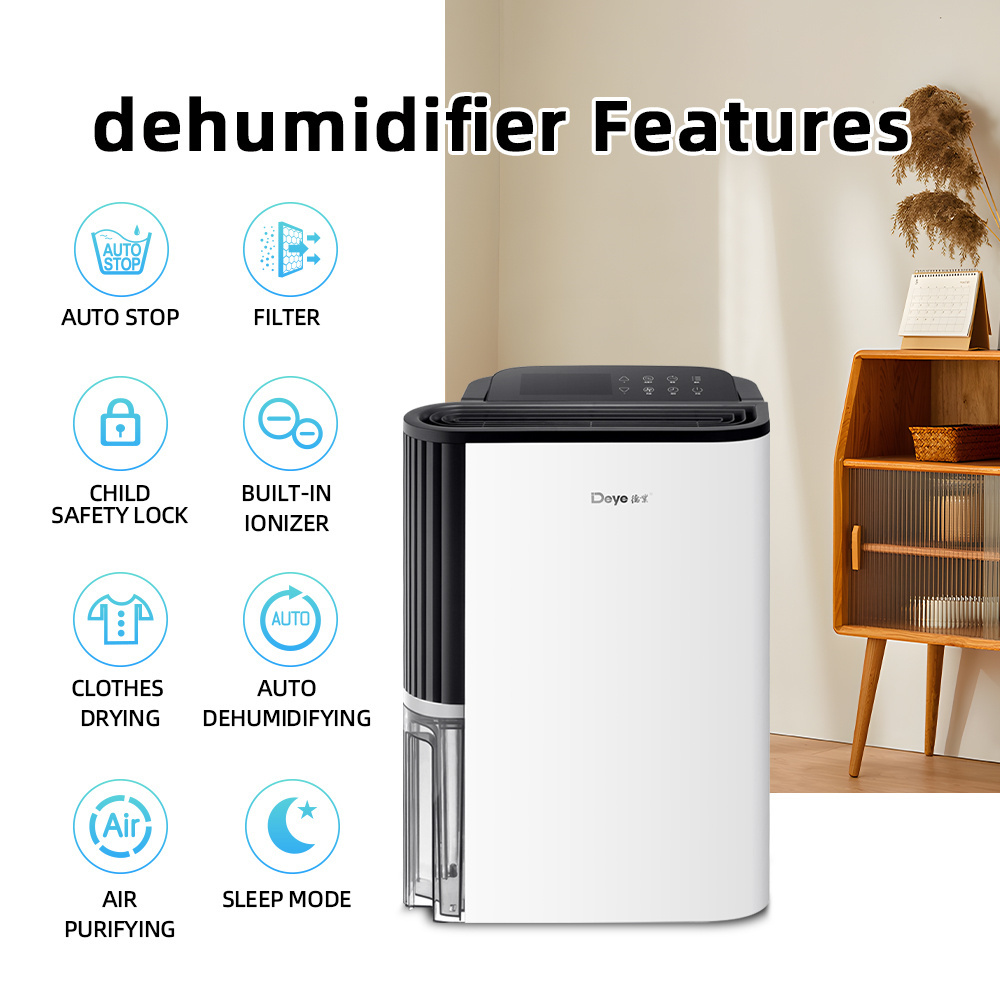 Deye compressor dehumidifier suppliers 23L electric moisture absorber commerical air purifier home dehumidifier for basement