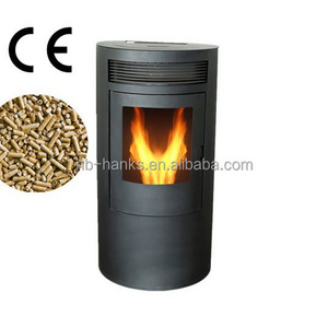 smokeless indoor using wood pellet biomass stove with remote control