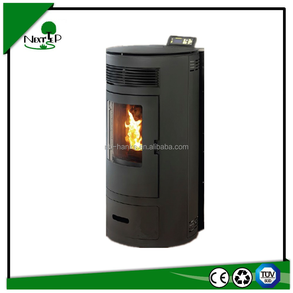 smokeless indoor using wood pellet biomass stove with remote control