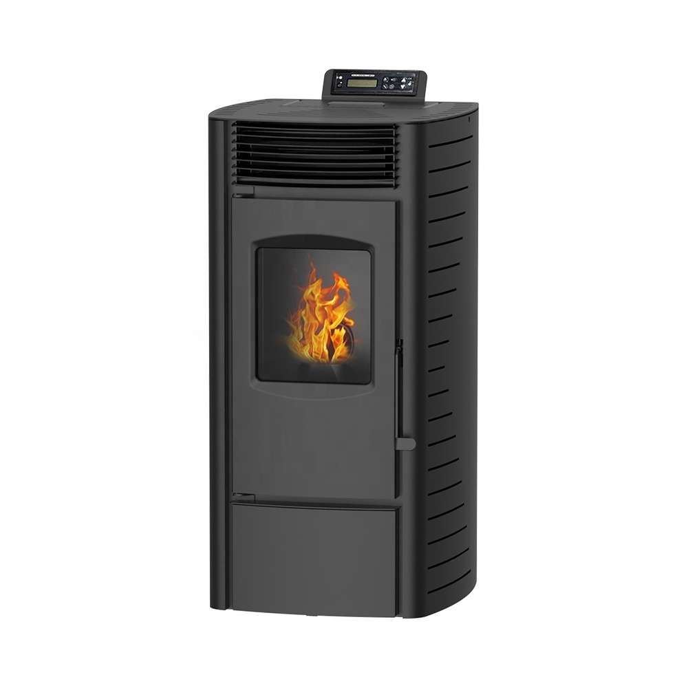 Modern Design Indoor Steel Wood Pellet Stove Freestanding Fireplaces with Remote Control Burner for Heating