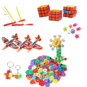 Child Valentine'S Day Festival Party Decoration Supplies kids Gift Sets With Magic Cube Airplane Snowflake Block Luban lock