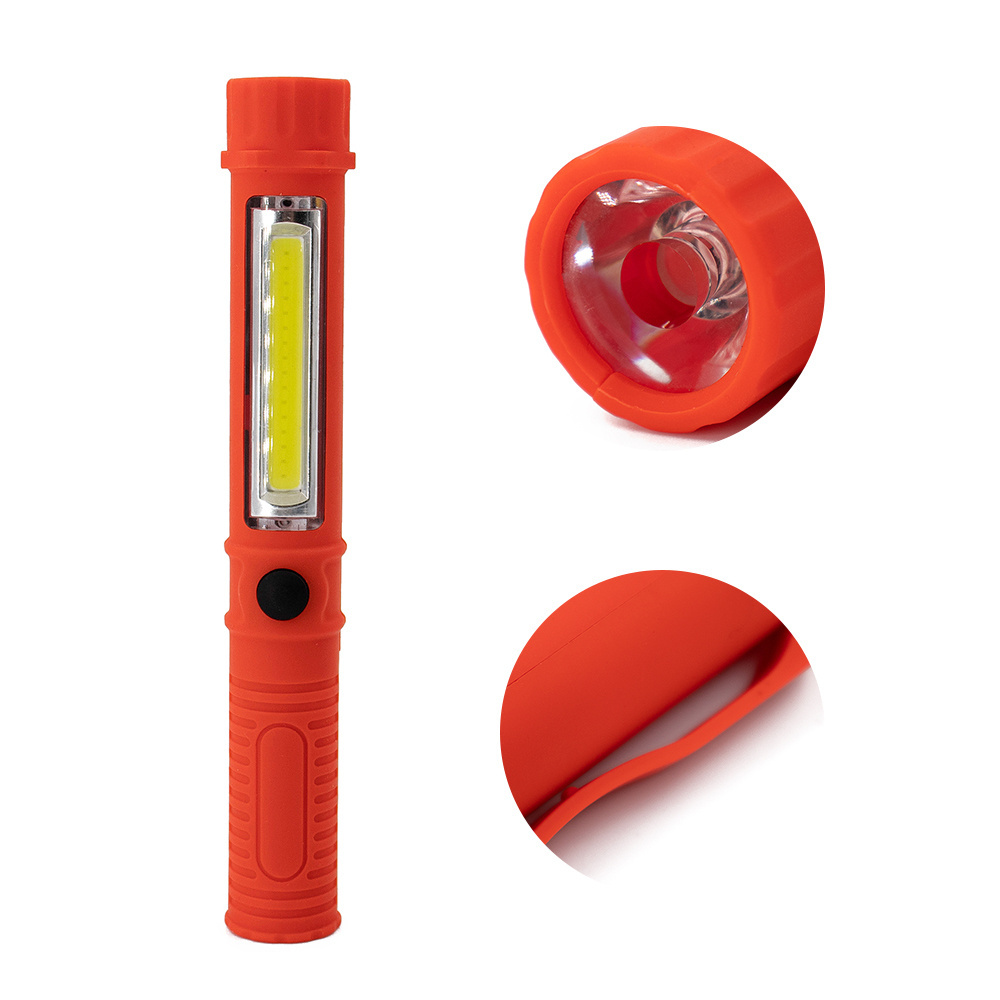 ABS housing 1W COB handheld led flashlight for car repair with tail magnet led worklight torch