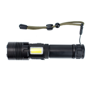 1000 lumens most powerful Aluminum double sided light torch zoom P70 led flashlight