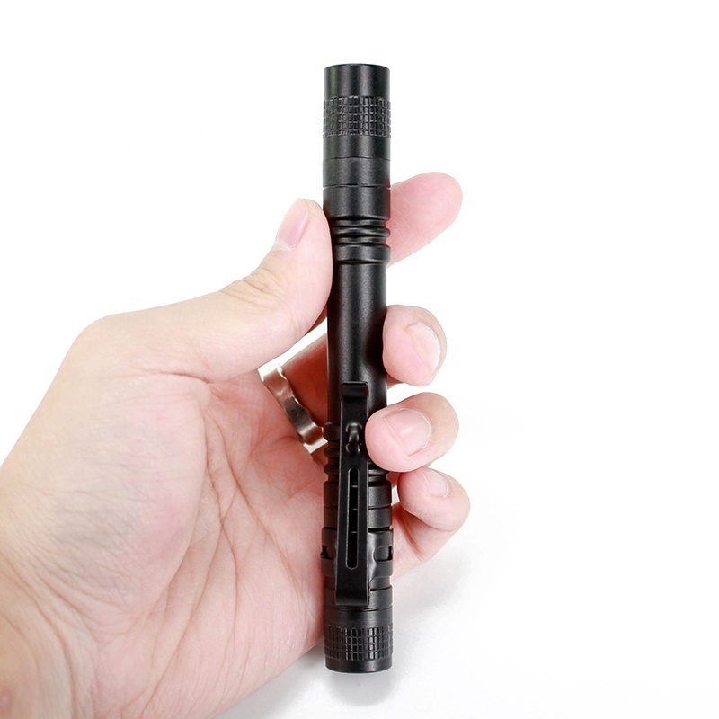 Mini Torch Light Aluminum Waterproof Medical Penlight Pocket AAA Battery LED Pen Light Flashlight