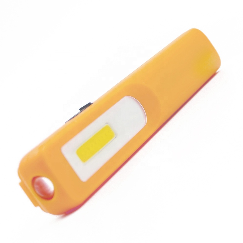 micro rechargeable small penlight with clip 3w cob plastic portable mini torchlight pen flashlight