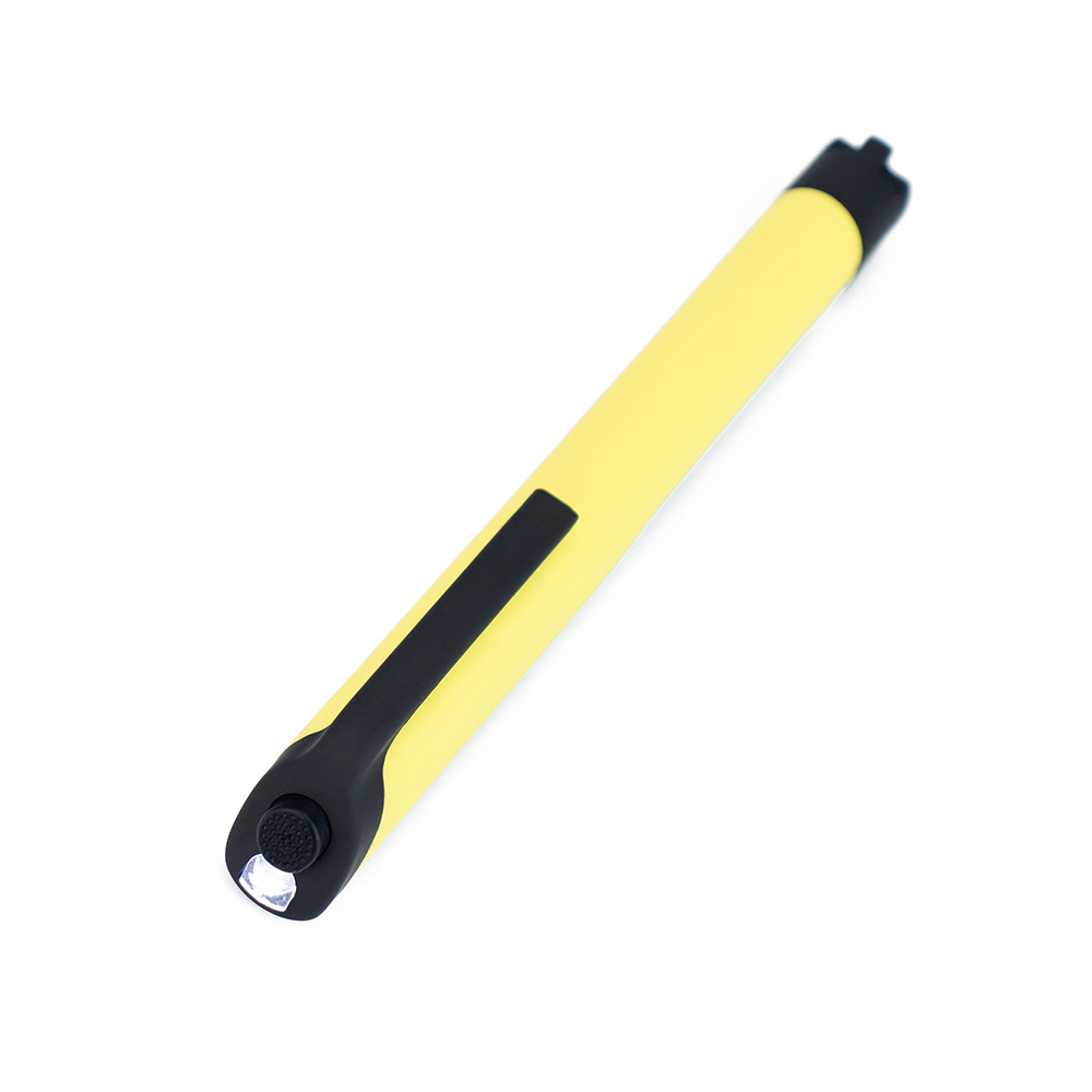 Wholesales plastic led torch light with clip rubber soft touch arounded 6LED flashlight