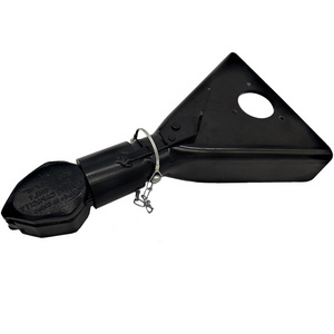 2-5/16" 12500 LBS Optical Heavy-Duty A-Frame Gooseneck Coupler for Easy Trailer Hookup Black