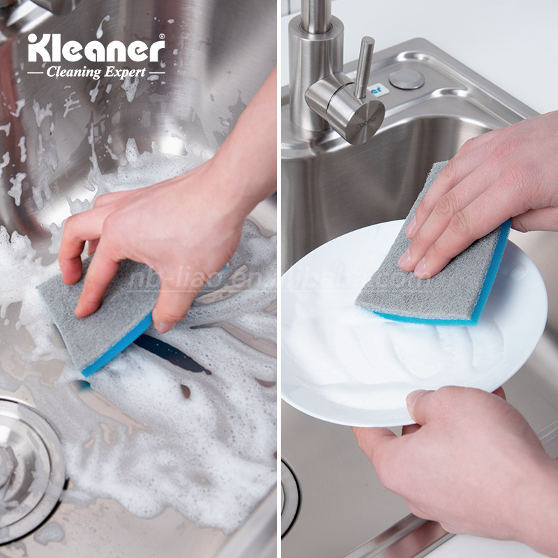 Kleaner compressed cellulose dish cleaning sponge pad  for household