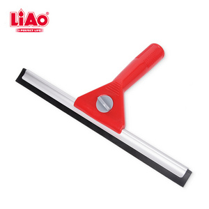 LiAo 30cm window cleaning scraper glass wiper with rubber squeegee for shower glass door mirror