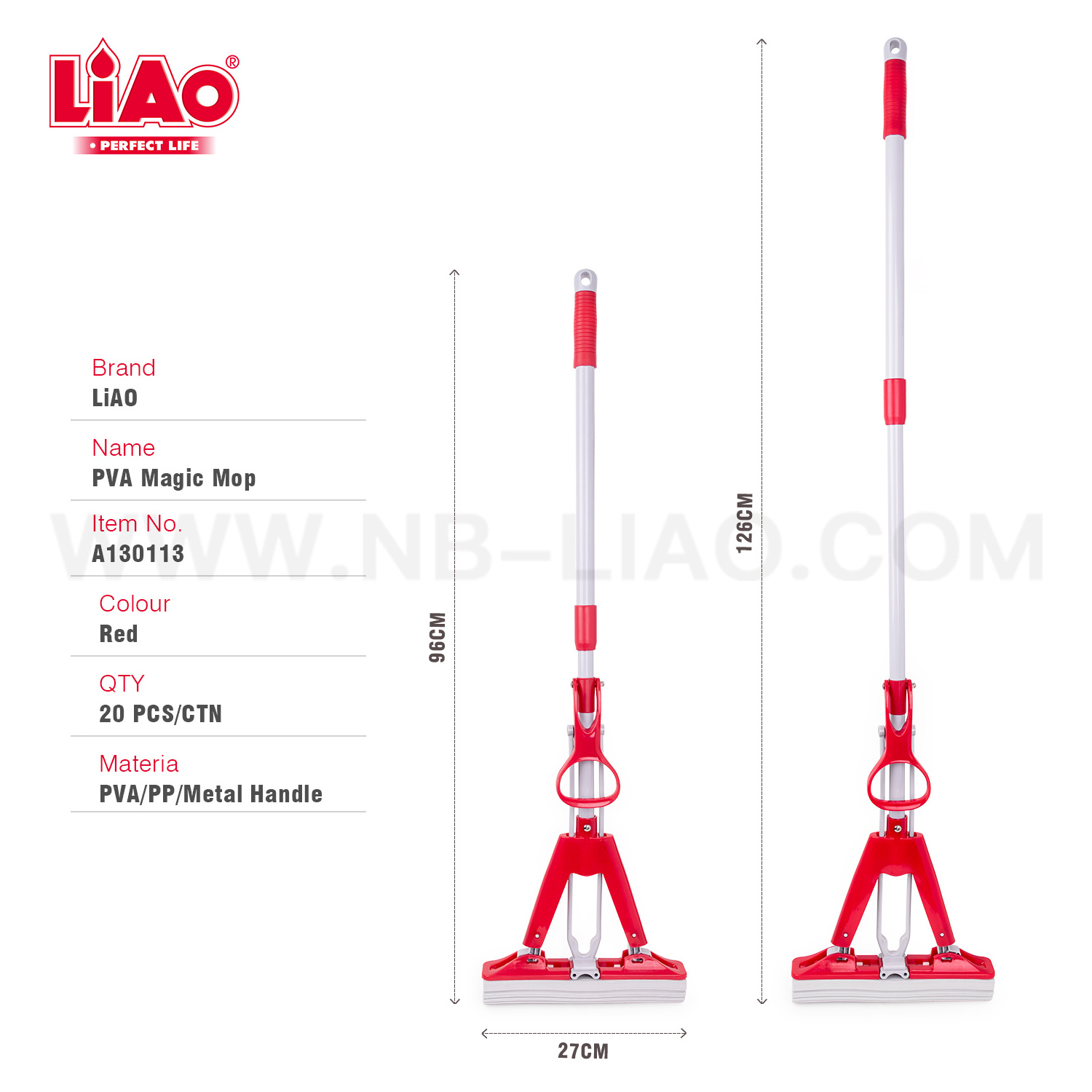 LiAo easy clean telescopic magic super pva folding sponge mop floor cleaning tools water absorbing mop