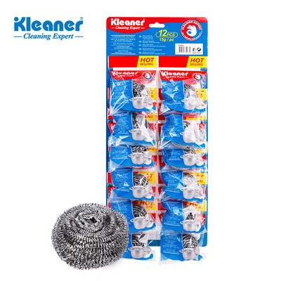 Kleaner durable kitchen use steel wire cleaning ball stainless steel scourer