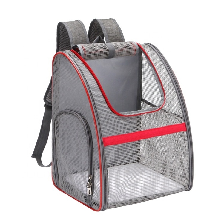 Portable Custom Factory Direct Extra Large Dog Cat Cages Breathable Foldable Travelling Adjustable Mesh Pet Carrier Backpack Bag