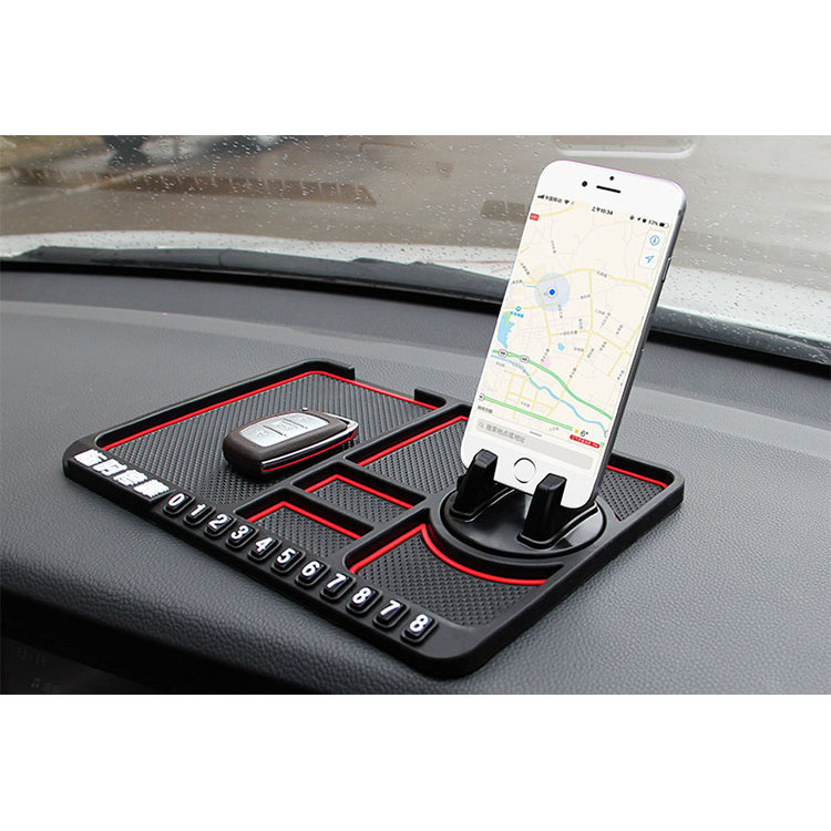 Car Interior Accessories Multifunction Anti-Slip Dashboard Car Sticky Pad Grip Mat Phone Holder