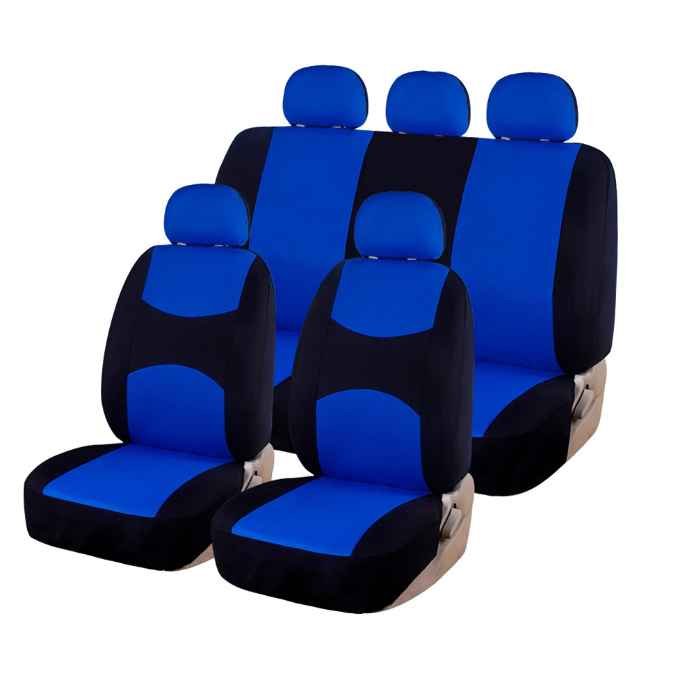 9pcs Full Set Automotive Seat Covers Universal Fit Interior Accessories for Cars Trucks and SUV