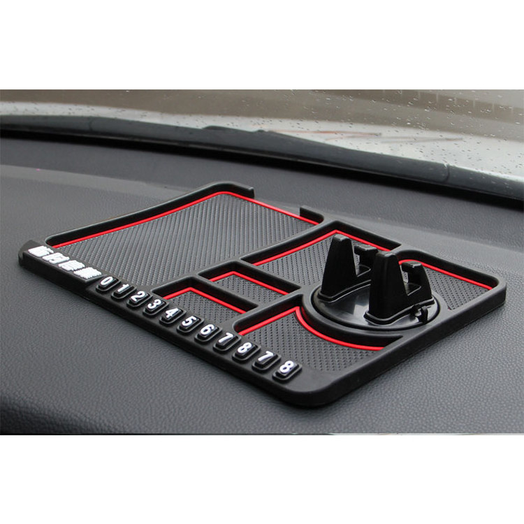 Car Interior Accessories Multifunction Anti-Slip Dashboard Car Sticky Pad Grip Mat Phone Holder