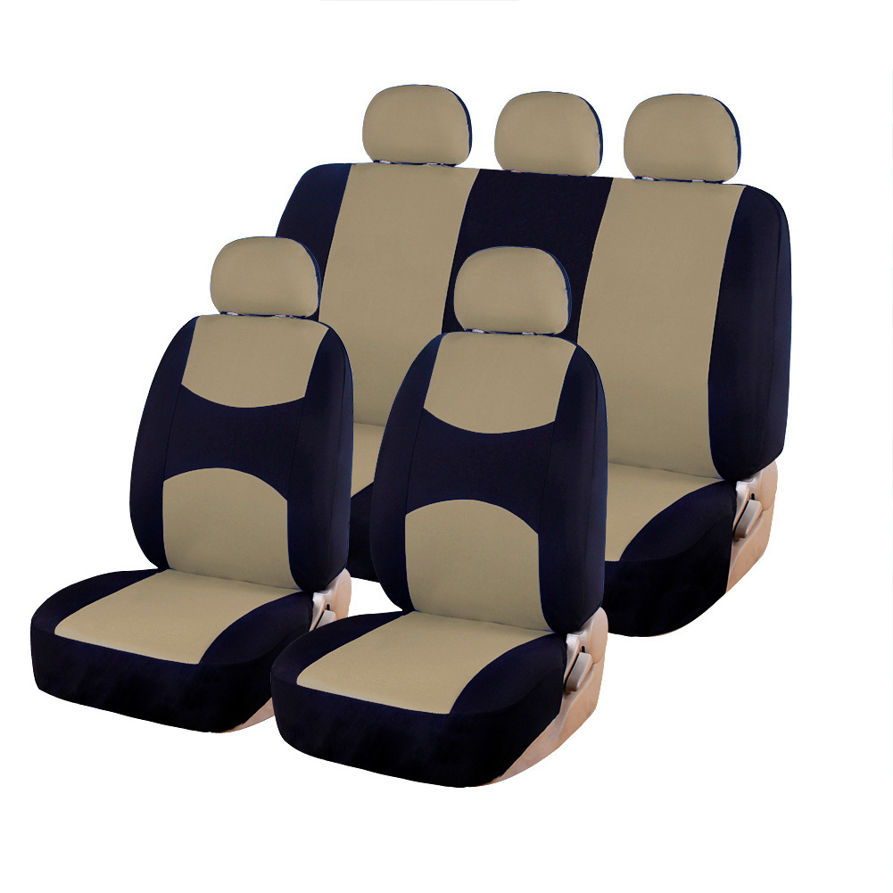 9pcs Full Set Automotive Seat Covers Universal Fit Interior Accessories for Cars Trucks and SUV