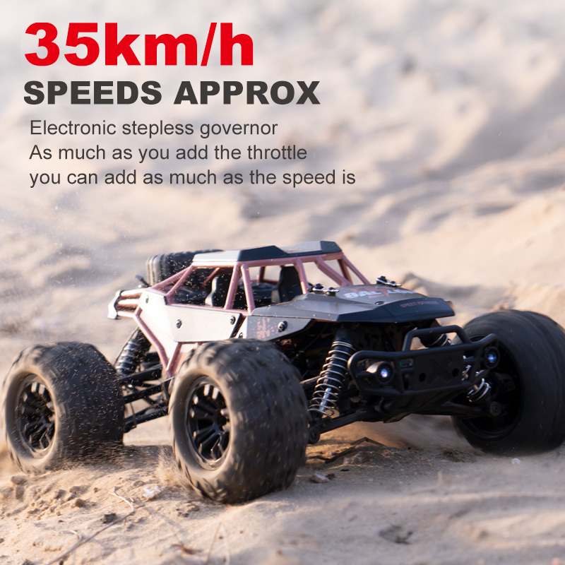 HW8808 High Speed 4WD Remote Control Racing Drift 2.4G Wireless Remote Control Car Alloy Climbing Car Damping Fast RC Car