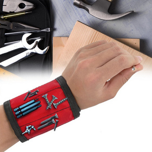 Men & Women's Tool Magnetic Wristband Bracelet With 15 Strong Magnets To Hold Screws Nails And Drilling Bits