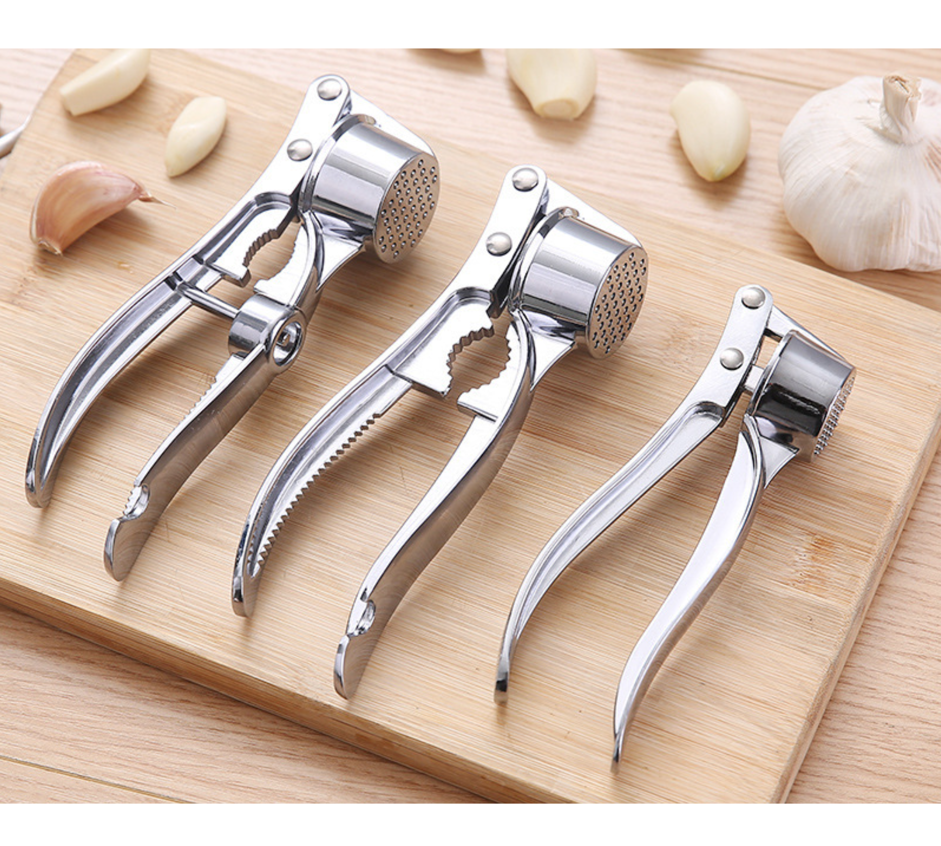 3 in 1  4 in 1 5 in 1 aluminium alloy  stainless steel ginger garlic press crusher garlic press