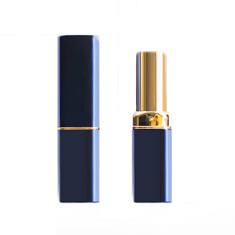 Wholesale custom empty blue black  lip stick / lipstick tubes  cosmetic packaging lip balm containers