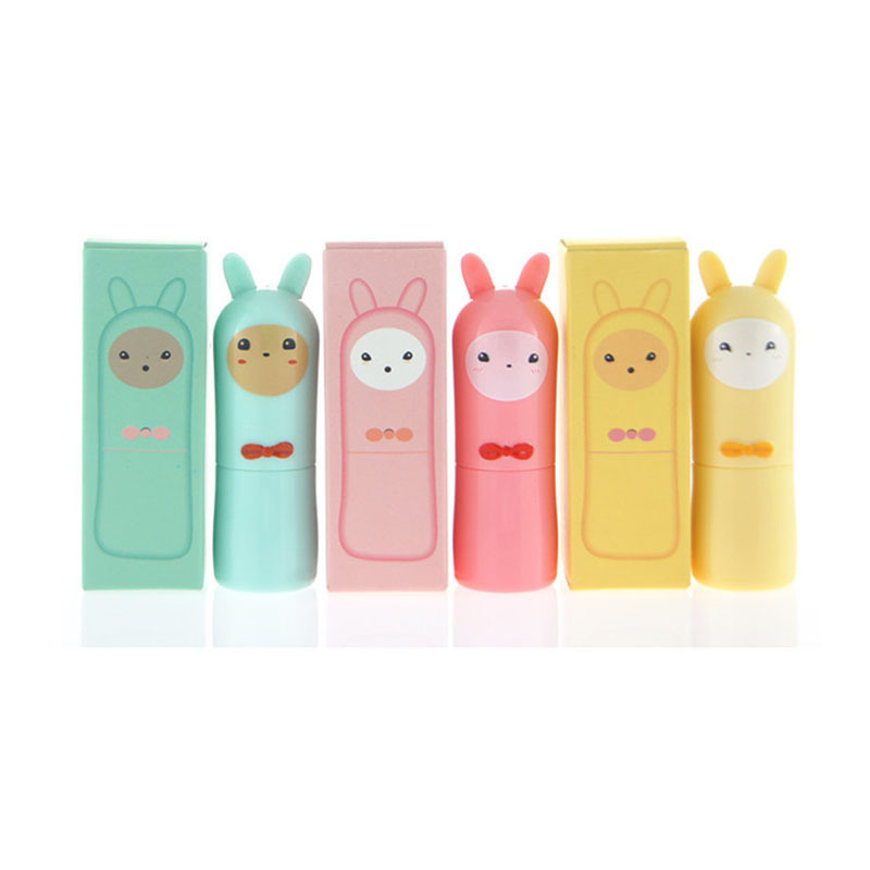 Hot sale kids alpaca lip balm container cartoon lovely lipstick tube lip scrub containers with box for children