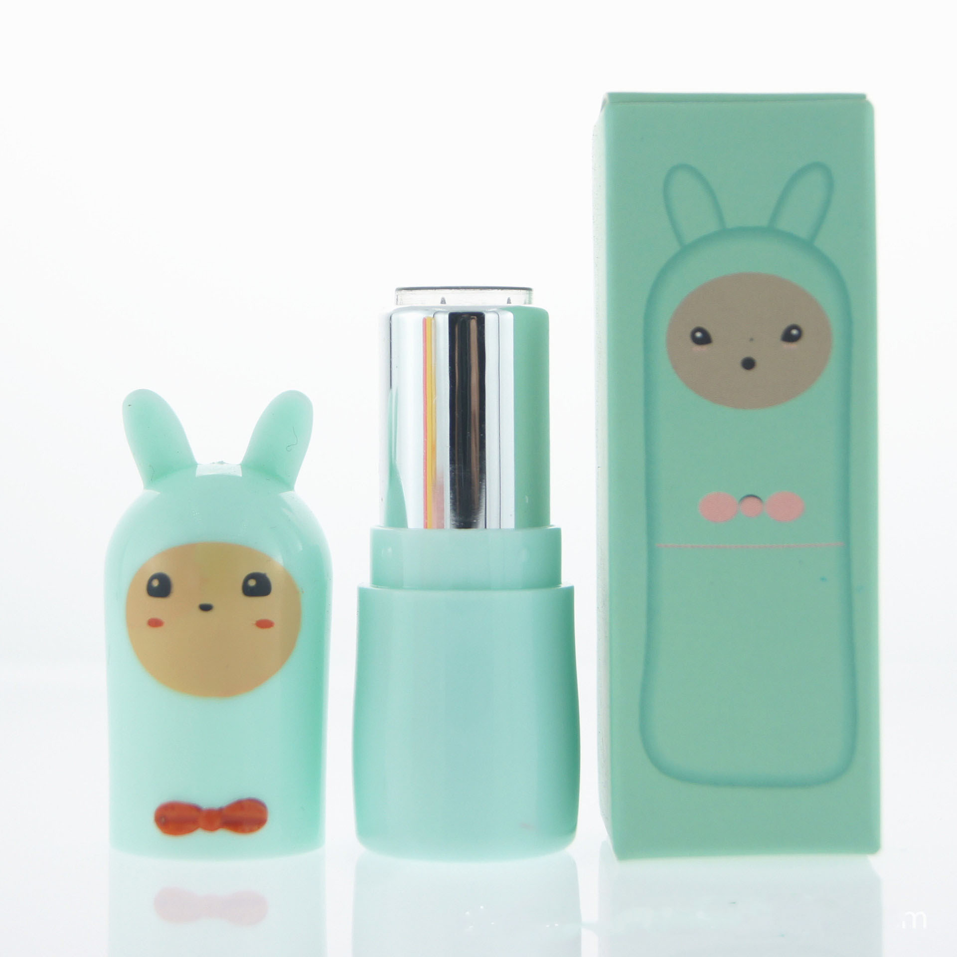 Hot sale kids alpaca lip balm container cartoon lovely lipstick tube lip scrub containers with box for children