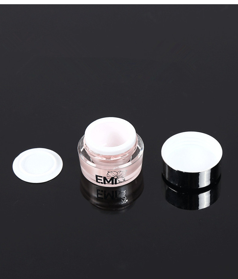 Acrylic Cream Jars for Cosmetics Packaging Containers Pink 2g-5g-15g-50g-100g Plastic PS OEM Cosmetic Packing Round 10-30 Days