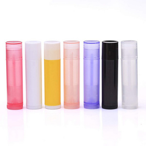 Beauty Containers 0.15 oz Empty Chapstick Tubes Plastic lip Balm empty lip balm tubes with snap-on caps