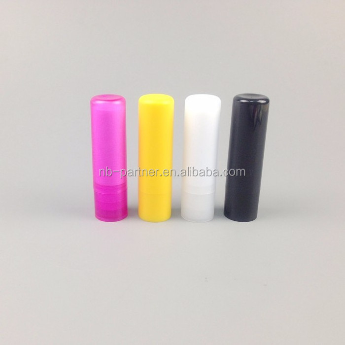 Beauty Containers 0.15 oz Empty Chapstick Tubes Plastic lip Balm empty lip balm tubes with snap-on caps