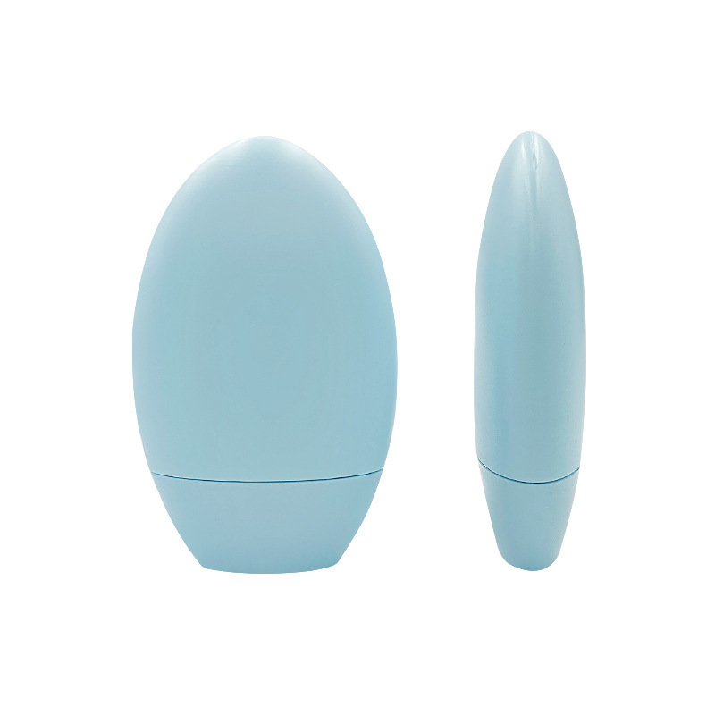 50ml baby blue goose egg shape empty plastic sunscreen hand cream tube lotion emulsion bottles primer packaging with inner plug