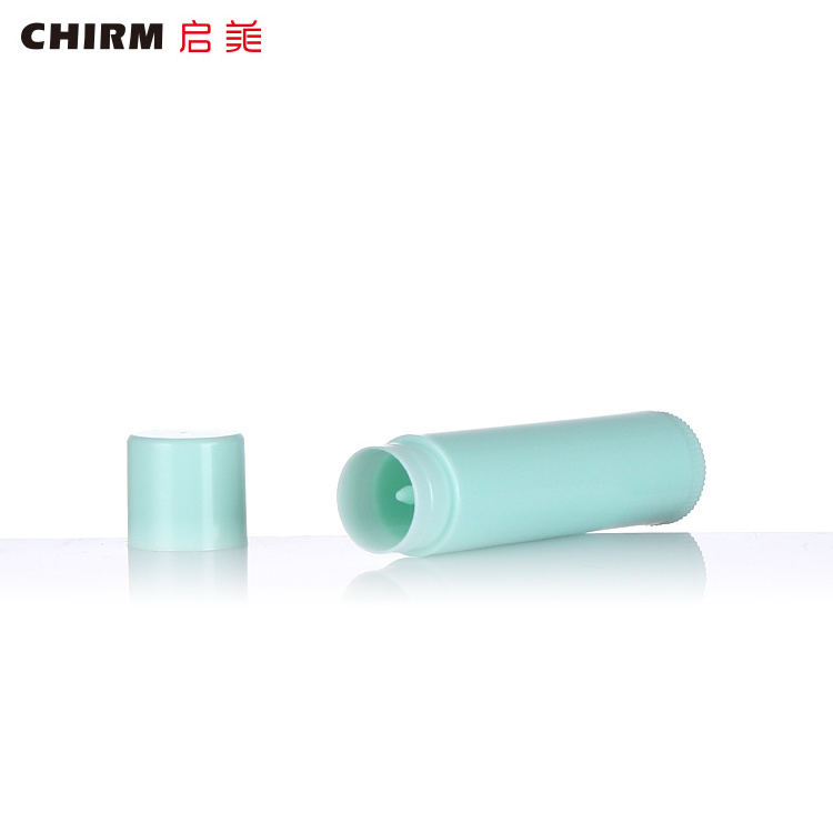 High quality recycled plastic colorful empti twist lipstick tube white lip balm tube deodorant  container  stick