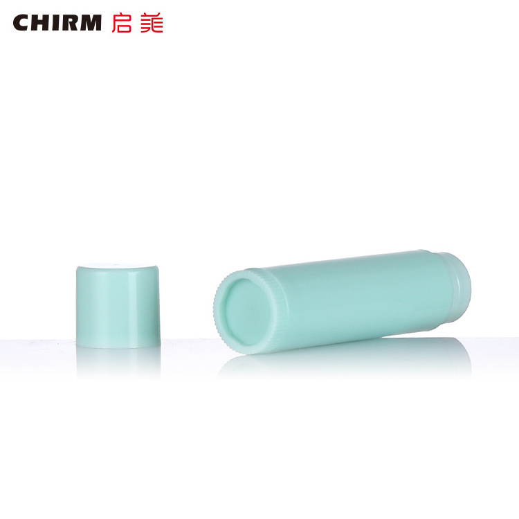 High quality recycled plastic colorful empti twist lipstick tube white lip balm tube deodorant  container  stick