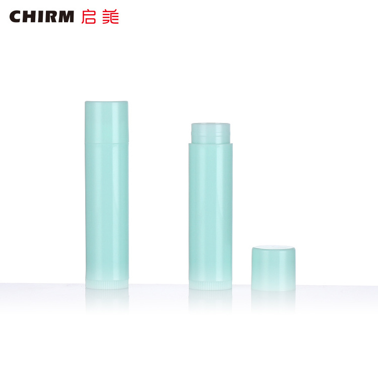 High quality recycled plastic colorful empti twist lipstick tube white lip balm tube deodorant  container  stick