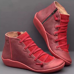 Custom leather shoes boots men and women working boots wedges for autumn and winter